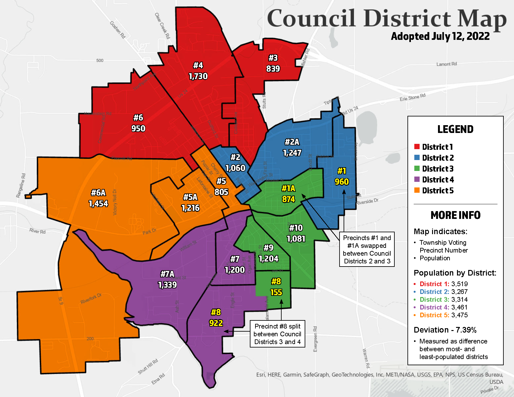 Document Center City Council Districts Redrawn To Match Population Shifts Clientname Indiana 7175