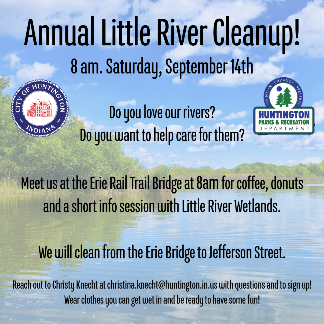 Volunteers can sign up for the Annual Little River Cleanup, which takes place on Saturday, September 14