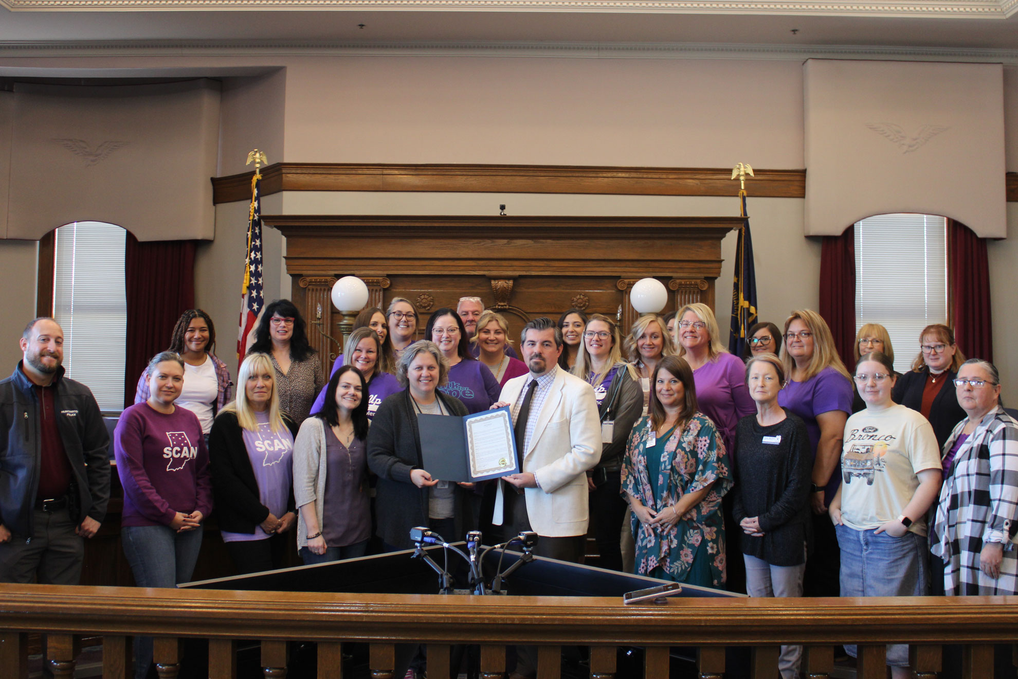 The City of Huntington issued a proclamation on October 7, 2024, declaring Domestic Violence Awareness Month in Huntington