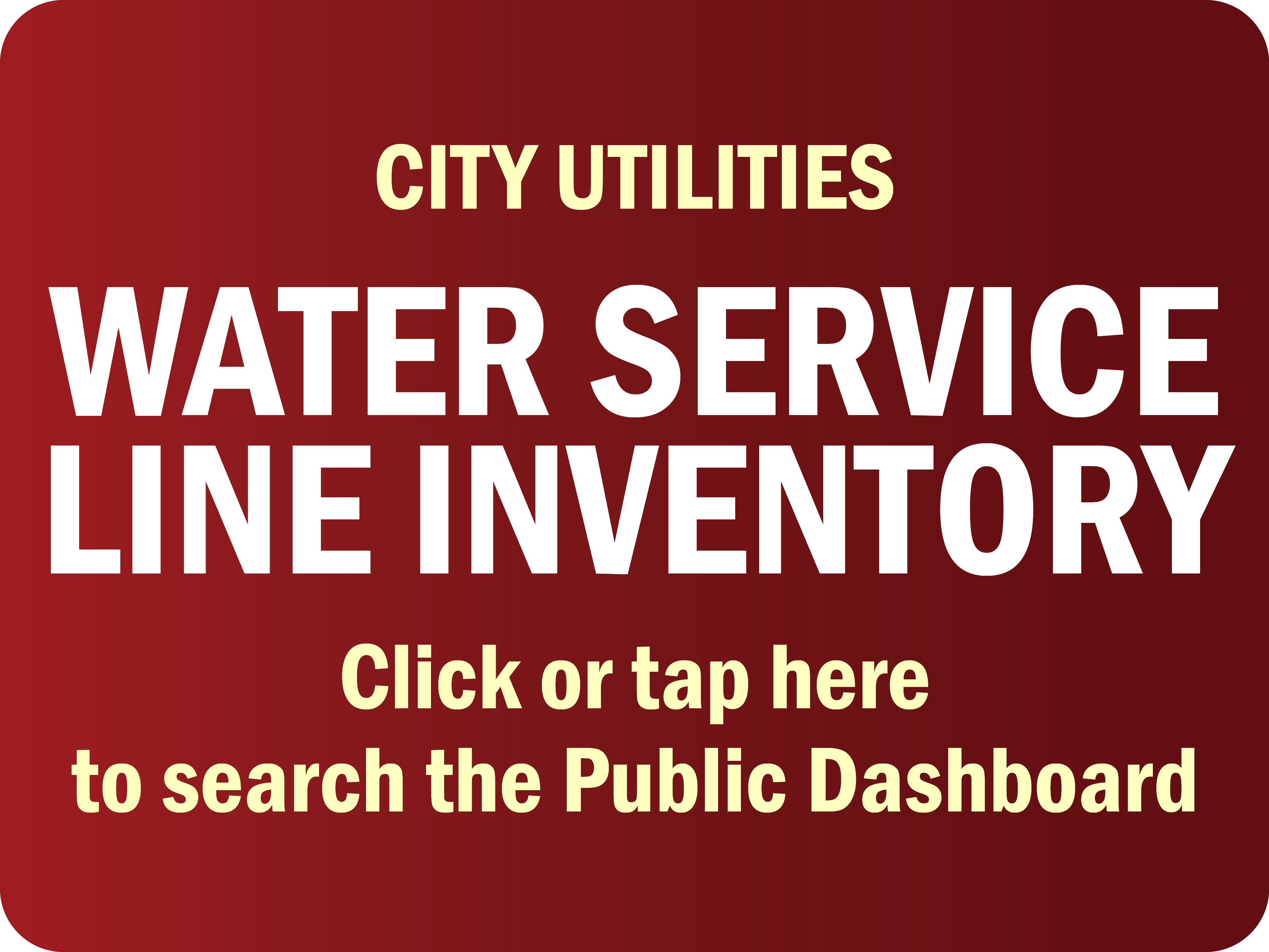 Water Service Line Inventory Button